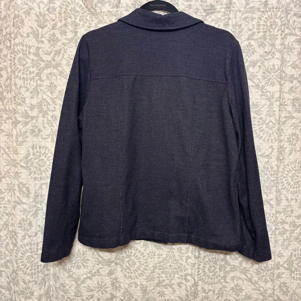 Women’s Choices Brand Faux Denim Blazer Style Jacket, Stretchy, Size L / Large - Picture 6 of 6